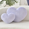 Bright Living - Heart Pillow Cute Fuzzy Pillows Throw Pillows for Bed Livingroom Home Decor Cushion Decorative Aesthetic Preppy Pillows Purple,Large 19''x15''