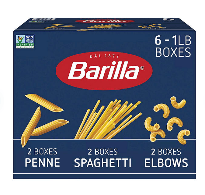 3Musks - Barilla Pasta Variety Pack 1 lb., 6 pk.