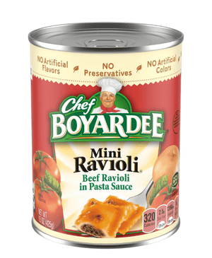 3Musks - Chef Boyardee Mini Beef Ravioli Canned Pasta, 15 oz