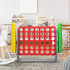 FX070 - Jumbo 4-to-Score Game Set;  Giant Connect 4 with 42 Rings;  Indoor Outdoor Game Set for Kids and Adults