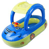 Eggracks by Global Phoenix - Baby Inflatable Pool Float Car Shaped Toddler Swimming Float Boat Pool Toy Infant Swim Ring Pool with Sun Protection Canopy for 1-3 Year-Old Kids Infant Toddlers