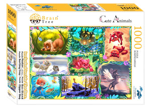 Brain Tree - Cute Animals Jigsaw Puzzles 1000 Piece
