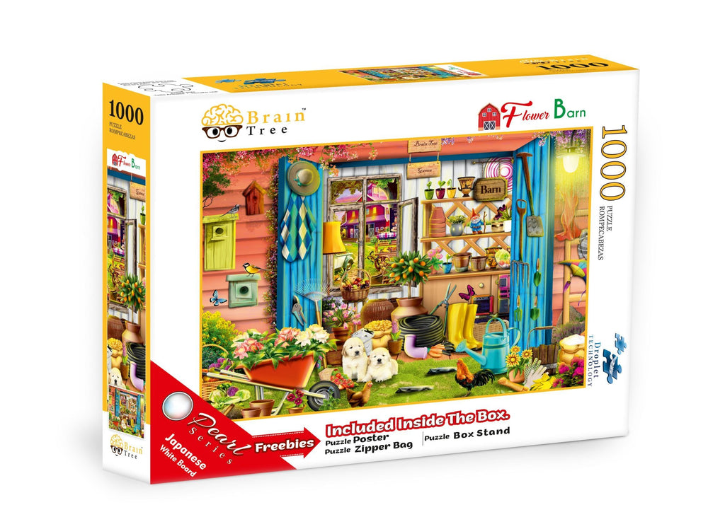Brain Tree - Flower Barn Jigsaw Puzzles 1000 Piece