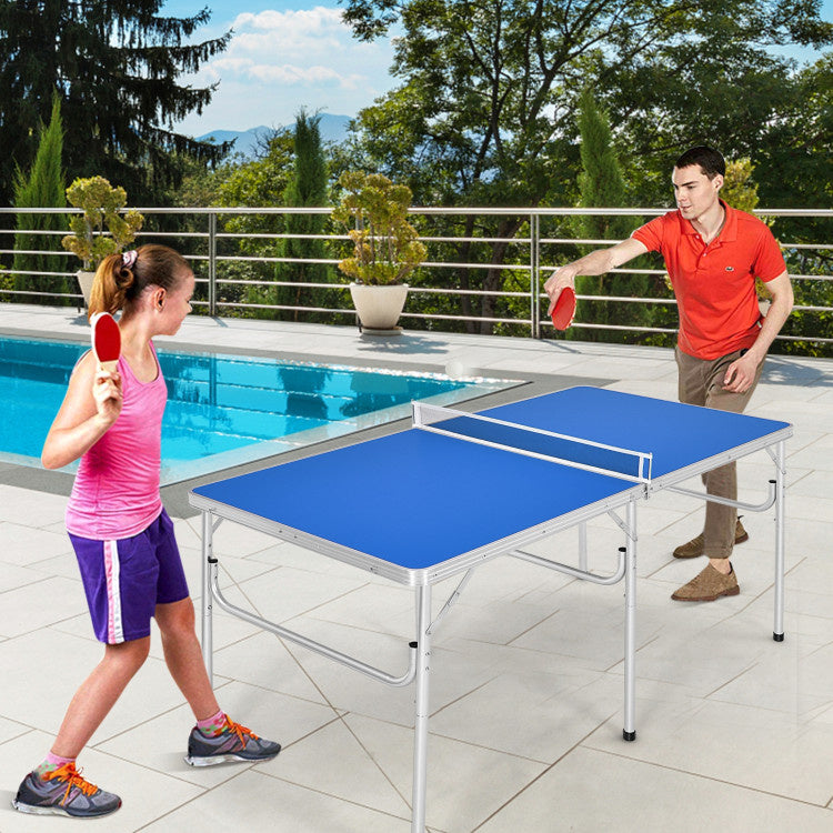 Hooya Imp.& Exp. - 60 Inch Portable Tennis Ping Pong Folding Table with Accessories