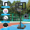 Yeah Depot - Portable Basketball Hoop Height Adjustable basketball hoop stand 6.6ft - 10ft with 44 Inch Backboard and Wheels for Adults Teens Outdoor Indoor