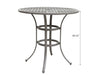 Yeah Depot - 42 Inches Cast Aluminum Round Bar Table