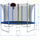 Yeah Depot - 10FT Trampoline with Basketball Hoop Inflator and Ladder(Inner Safety Enclosure) Blue