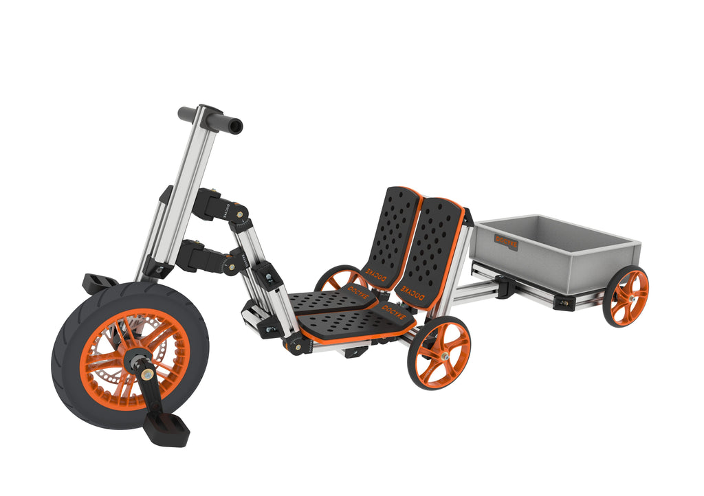 Yeah Depot - KidRock Buildable Kit 20 in 1 Kids Go Kart Set, Suitable for 1 to 8 Years Old, Two Wheel Bike, Three Wheel Bike, Go Kart, Sit/Stand Scooter, etc. Most Popular L Kit (Non Electric)