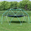 Yeah Depot - 13ft Geometric Dome Climber Play Center, Kids Climbing Dome Tower with Hammock, Rust & UV Resistant Steel Supporting 1000 LBS
