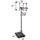 Yeah Depot - Portable Basketball Goal System with Stable Base and Wheels, use for Indoor Outdoor teenagers youth height adjustable 5.6 to 7ft Basketball Hoop 28 Inch Backboard