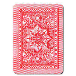 Tycon Net - Modiano Cristallo Poker Size, 4 PIP Jumbo Red