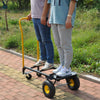 Yeah Depot - HT1006BK-YL Hand Truck Dual Purpose 2 Wheel Dolly Cart and 4 Wheel Push Cart with Swivel Wheels 330 Lbs Capacity Heavy Duty Platform Cart for Moving/Warehouse/Garden/Grocery