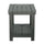 Yeah Depot - Key West Weather Resistant Outdoor Indoor Plastic Wood End Table, Patio Rectangular Side table, Small table for Deck, Backyards, Lawns, Poolside, and Beaches, Grey