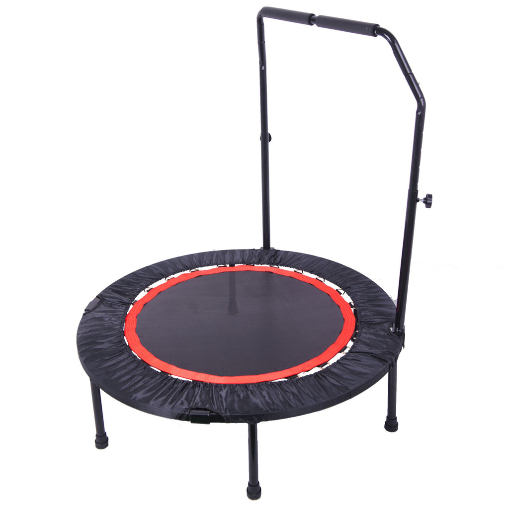 Yeah Depot - 40 Inch Mini Exercise Trampoline for Adults or Kids Indoor Fitness Rebounder Trampoline with Safety Pad Max. Load 300LBS