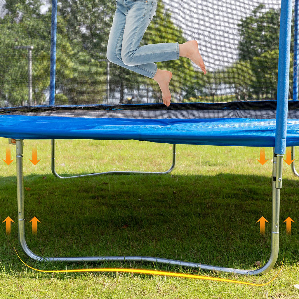 Yeah Depot - 14FT Trampoline with Safety Enclosure Net,Heavy Duty Jumping Mat and Spring Cover Padding for Kids and Adults, Ladder