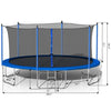 Yeah Depot - 14FT Trampoline with Safety Enclosure Net,Heavy Duty Jumping Mat and Spring Cover Padding for Kids and Adults, Ladder