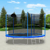 Yeah Depot - 12FT Trampoline for Adults & Kids with Basketball Hoop, Outdoor Trampolines w/Ladder and Safety Enclosure Net for Kids and adults
