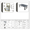 Yeah Depot - Coffee Table, Powder Pewter