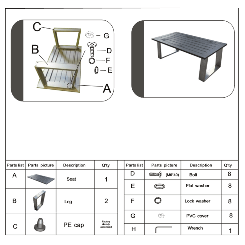 Yeah Depot - Coffee Table, Powder Pewter