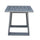 Yeah Depot - Outdoor Indoor Aluminum Square End Table/Side Table, Powdered Pewter