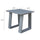Yeah Depot - Outdoor Indoor Aluminum Square End Table/Side Table, Powdered Pewter