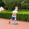 Yeah Depot - SimpleLux Kids Scooter - 4 Adjustable Height, Extra-Wide Deck with Brake & 3 PU Flashing Wheels, Over 3 Years Old,Blue