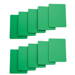 Tycon Net - Set of 10 Green Plastic Poker Size Cut Cards