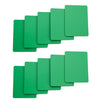 Tycon Net - Set of 10 Green Plastic Poker Size Cut Cards