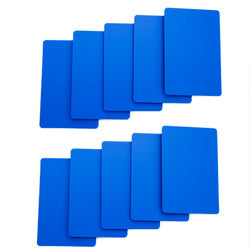 Tycon Net - Set of 10 Blue Plastic Bridge Size Cut Cards