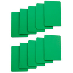 Tycon Net - Set of 10 Green Plastic Bridge Size Cut Cards