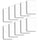 Tycon Net - Set of 10 White Plastic Poker Size Cut Cards