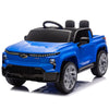 Yeah Depot - 24V Kids Ride on Car W/Parents Control,Licensed Chevrolet Silverado,Four-wheel suspension,LED Lights,Bluetooth,music,USB,MP3,Power display,speeds 2.49-3.73MPH For kids aged 2-5.