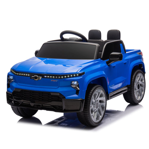 Yeah Depot - 24V Kids Ride on Car W/Parents Control,Licensed Chevrolet Silverado,Four-wheel suspension,LED Lights,Bluetooth,music,USB,MP3,Power display,speeds 2.49-3.73MPH For kids aged 2-5.