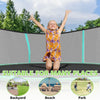 Yeah Depot - 8ft Green Trampoline with Safety Enclosure Net, Outdoor Trampoline with Heavy Duty Jumping Mat and Spring Cover Padding for Kids and Adults