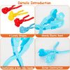 Eggracks by Global Phoenix - 4Pcs Snowball Makers Set Clip Snow Molds Toys Beach Sand Toy with Handle for Snow Fight Winter Activities