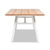 Yeah Depot - Maiden 71'' 6-Seater Teak & Aluminum Patio Dining Table, Natural Teak