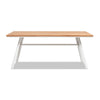 Yeah Depot - Maiden 71'' 6-Seater Teak & Aluminum Patio Dining Table, Natural Teak