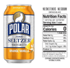 Flexile - Polar Seltzer Water Orange Vanilla, 12 fl oz cans, 24pk