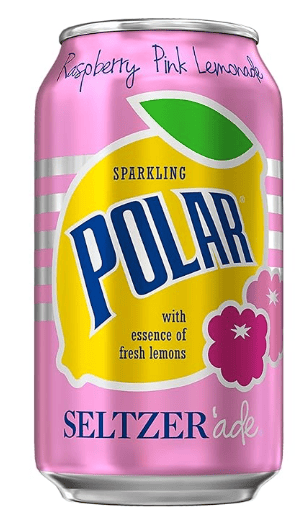 Flexile - Polar Seltzer Raspberry Pink Lemonade, 12 Fl oz cans, 24pk