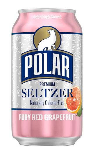 Flexile - Polar Seltzer Water Ruby Red Grapefruit, 12 fl oz cans, 8pk
