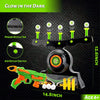 RAINBEAN - Shooting Targets for Nerf Guns Shooting Game Glow in The Dark Floating Ball Target Practice Toys for Kids Boys Hover Shot 1 Blaster Toy Gun 10 Soft Foam Balls 3 Darts Gift