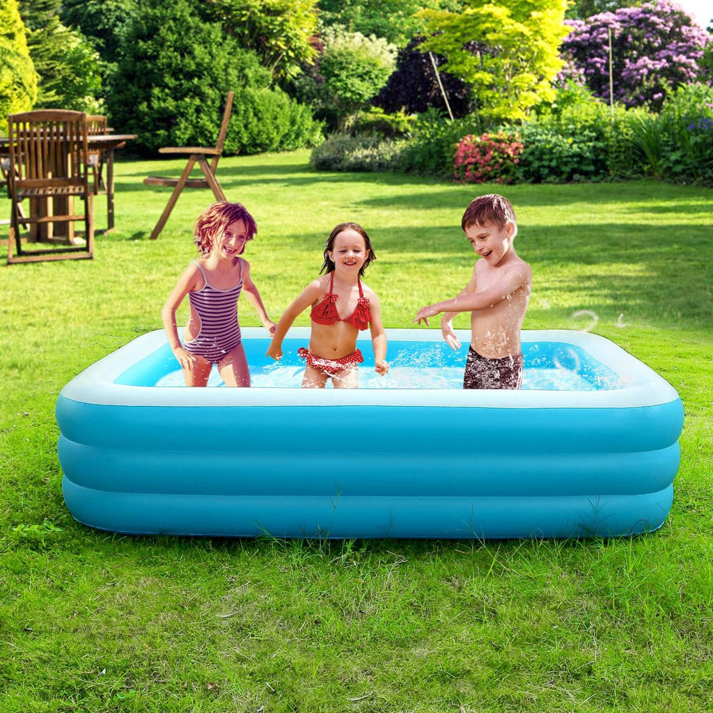 Eggracks by Global Phoenix - Inflatable Swimming Pools Family Swim Play Center Pool Blow up Kiddie Pool for Family Inflatable Lounge Pool for Kids Baby Adult Inflatable Water Ball Pool