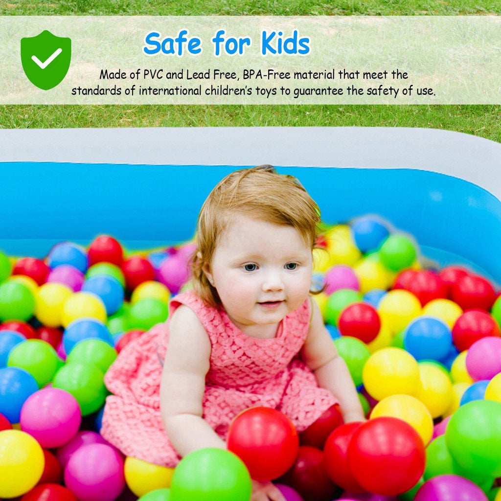 Eggracks by Global Phoenix - Inflatable Swimming Pools Family Swim Play Center Pool Blow up Kiddie Pool for Family Inflatable Lounge Pool for Kids Baby Adult Inflatable Water Ball Pool