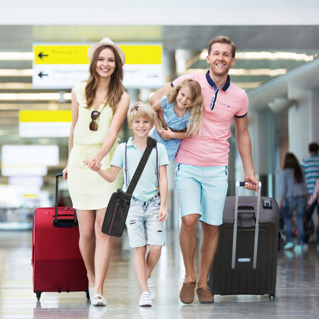 Eggracks by Global Phoenix - Portable Deluxe Carrying Case for Nintendo Switch Protected Travel Case with Rubberized Handle Shoulder Strap