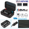 Eggracks by Global Phoenix - Portable Deluxe Carrying Case for Nintendo Switch Protected Travel Case with Rubberized Handle Shoulder Strap