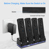 Eggracks by Global Phoenix - 4 Remotes Charging Dock Game Controller Charger 2800mAh Rechargeable Battery Charging Stations