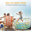 Eggracks by Global Phoenix - 59x21in Inflatable Swimming Pool Blow Up Family Pool For 3 Kids Foldable Swim Ball Pool Center