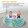 Eggracks by Global Phoenix - 59x21in Inflatable Swimming Pool Blow Up Family Pool For 3 Kids Foldable Swim Ball Pool Center