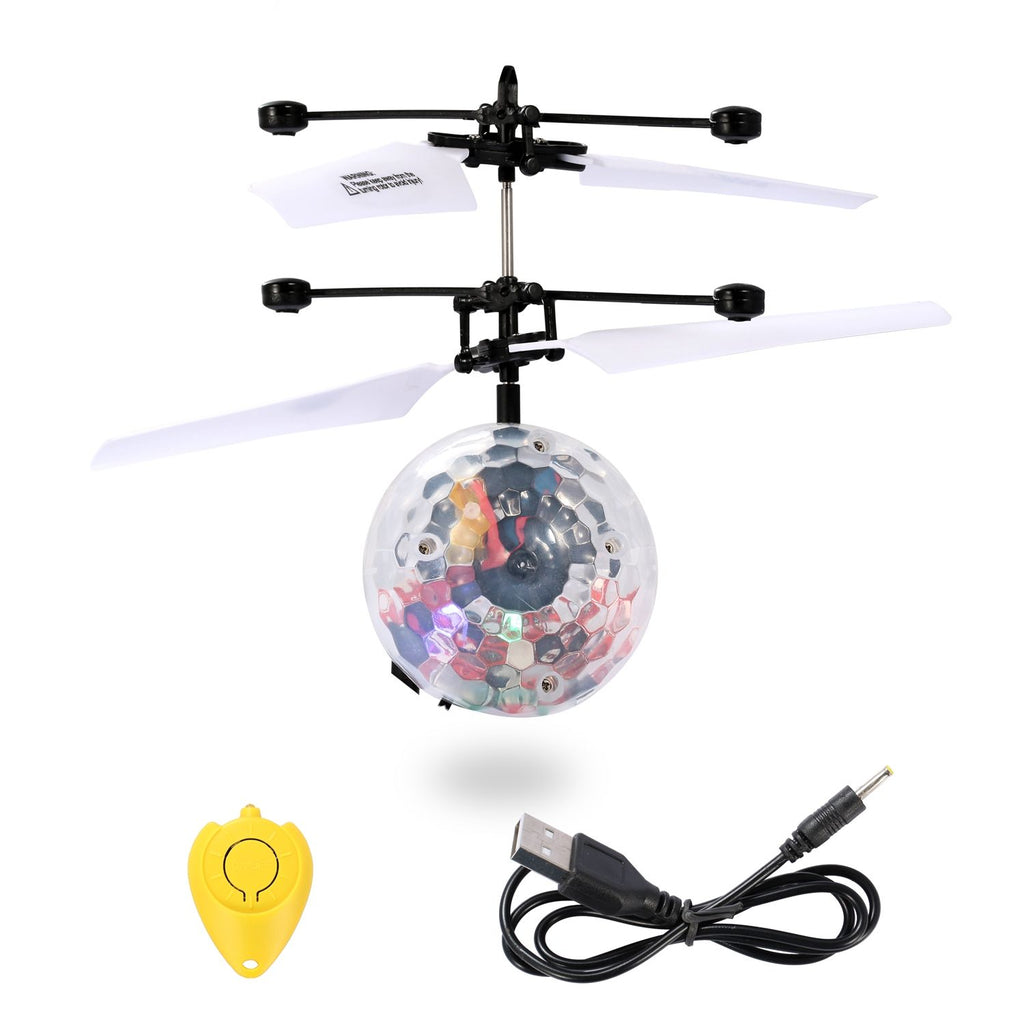 Eggracks by Global Phoenix - RC Flying Balls Electric Infrared Induction Drone Helicopter Ball LED Light Kids Flying Toy