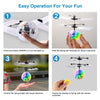 Eggracks by Global Phoenix - RC Flying Balls Electric Infrared Induction Drone Helicopter Ball LED Light Kids Flying Toy